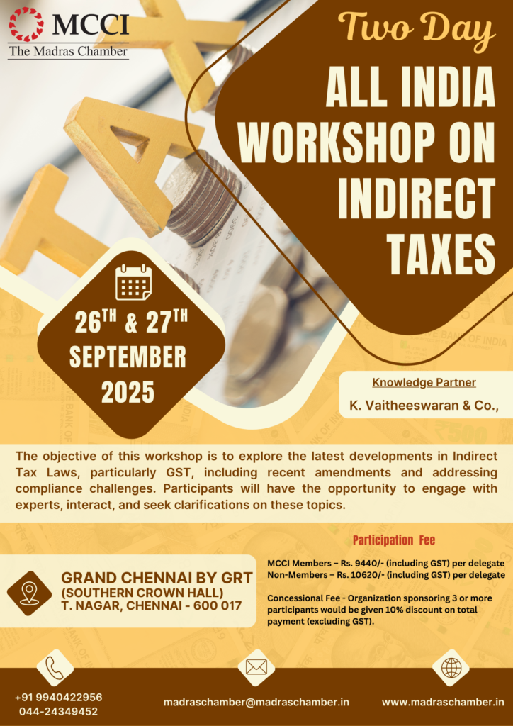 Two Day All India Workshop on Indirect Taxes