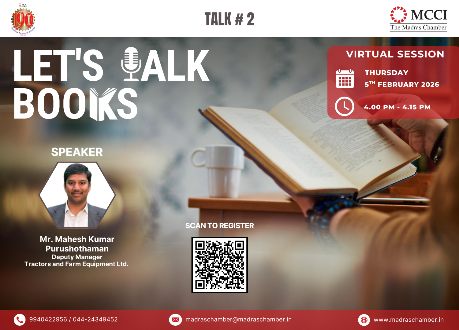 Webinar – Let’s Talk Books (Talk # 2)