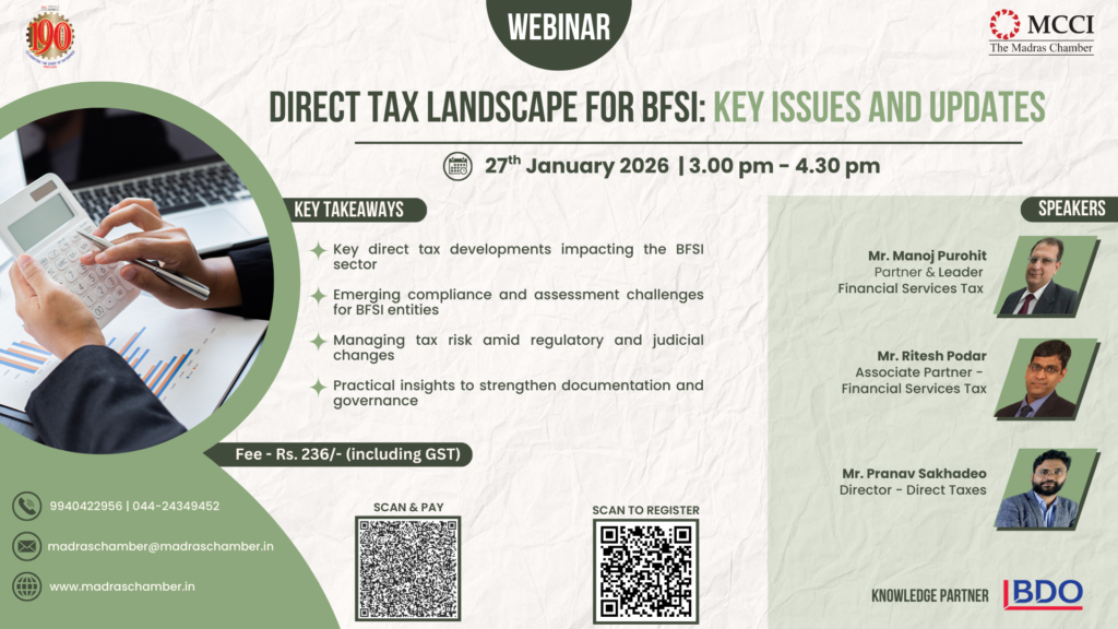 Direct Tax Landscape for BFSI: Key Issues and Updates