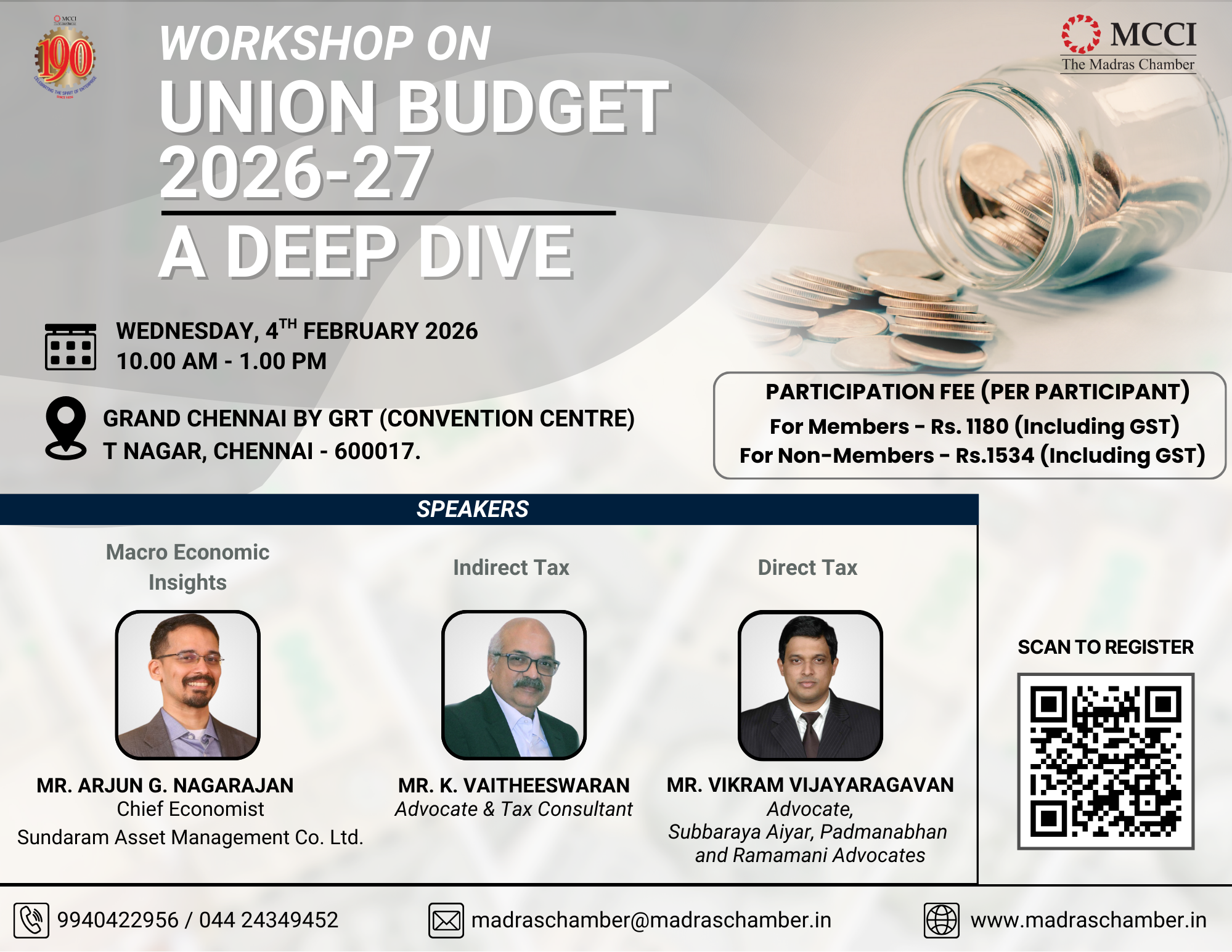 Workshop on Union Budget 2026-27 – A Deep Dive