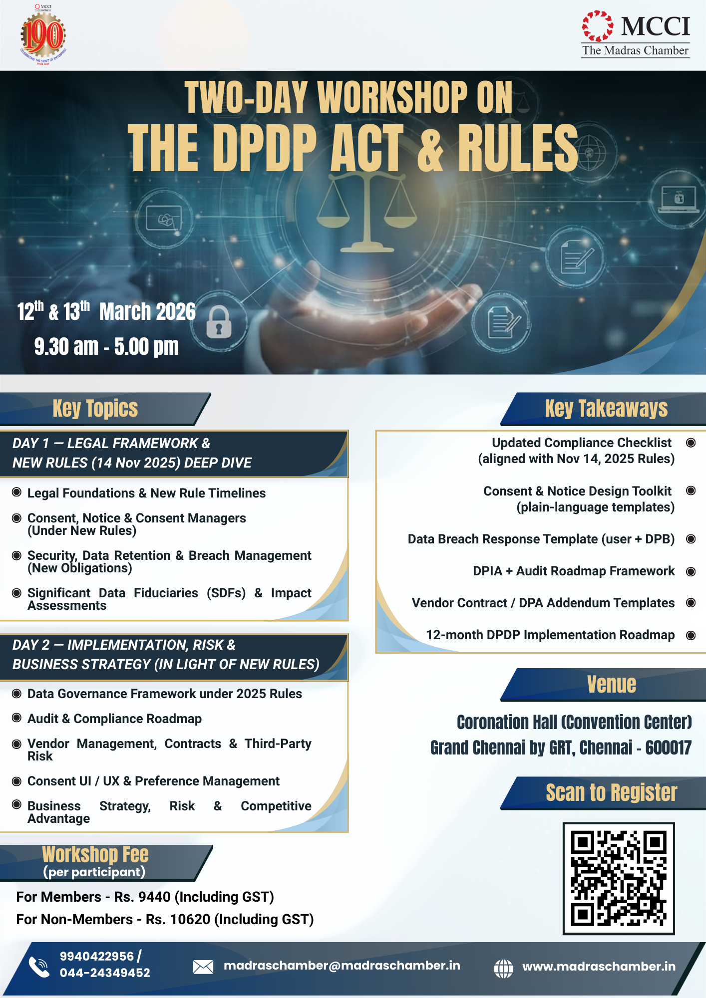 Two-Day Workshop on The DPDP Act & Rules