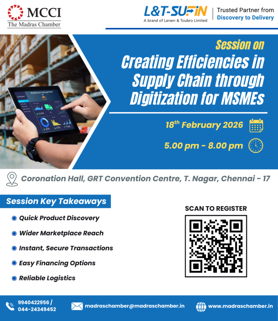 Session on Creating Efficiencies in Supply Chain through Digitization for MSMEs