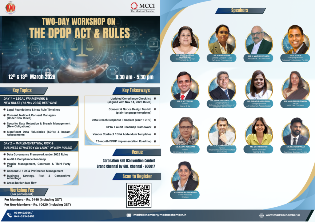 Two-Day Workshop on The DPDP Act & Rules