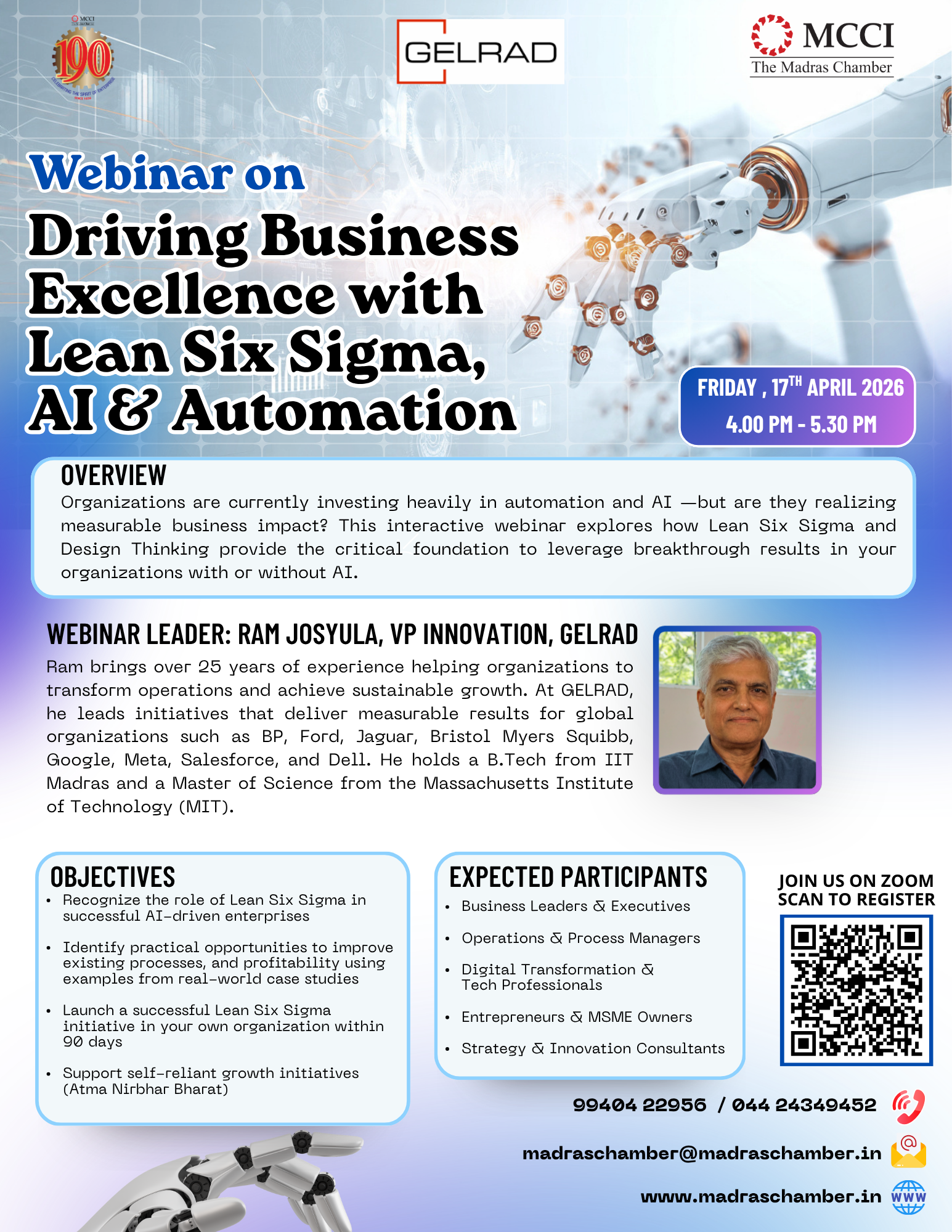 Webinar on Driving Business Excellence with Lean Six Sigma, AI & Automation