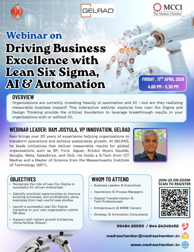 Webinar on Driving Business Excellence with Lean Six Sigma, AI & Automation