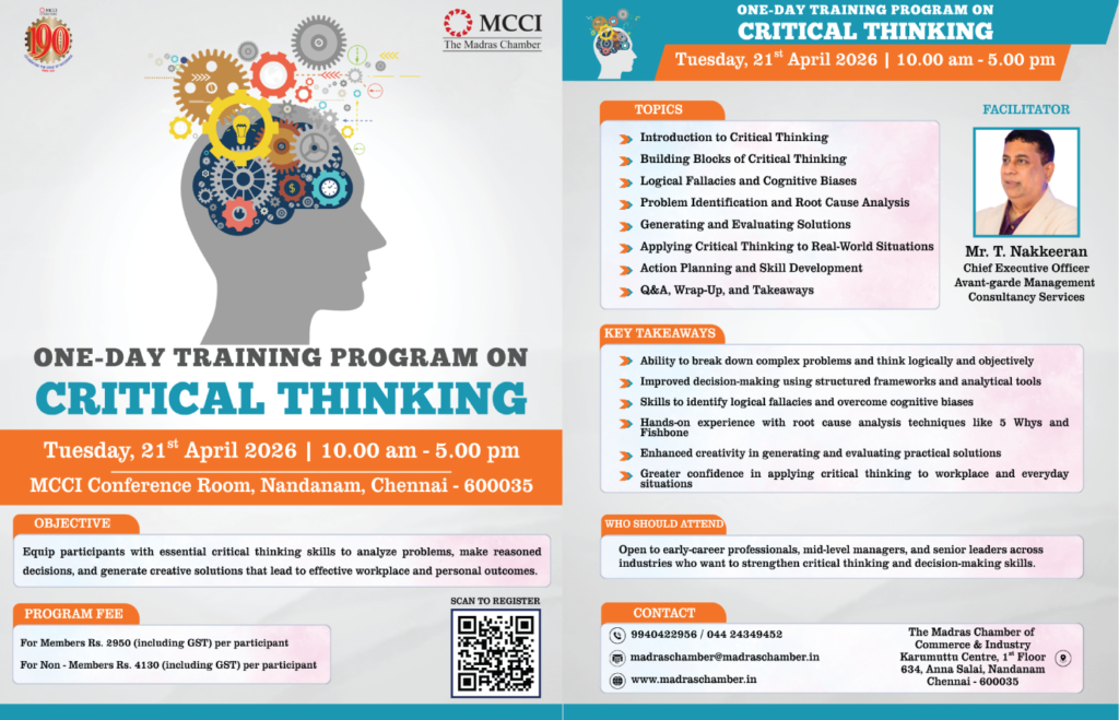 One-Day Training program on Critical Thinking
