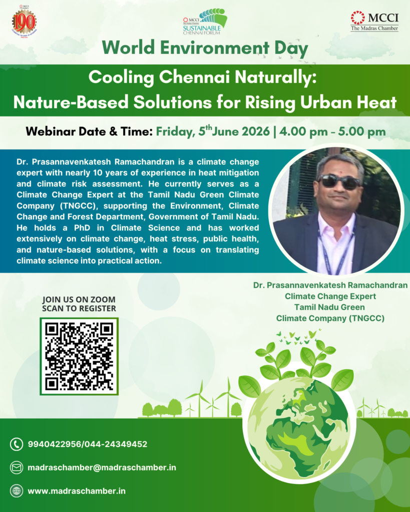 Webinar: World Environment Day – Cooling Chennai Naturally: Nature‑Based Solutions for Rising Urban Heat