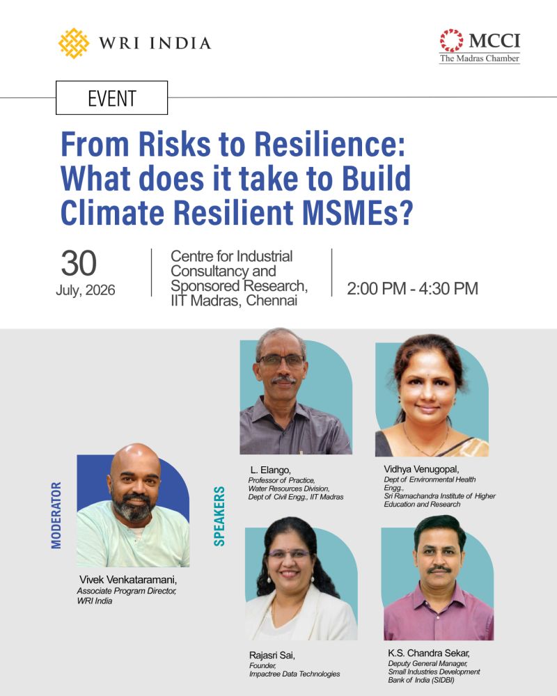 From Risks to Resilience: What does it take to Build Climate Resilient MSMEs?