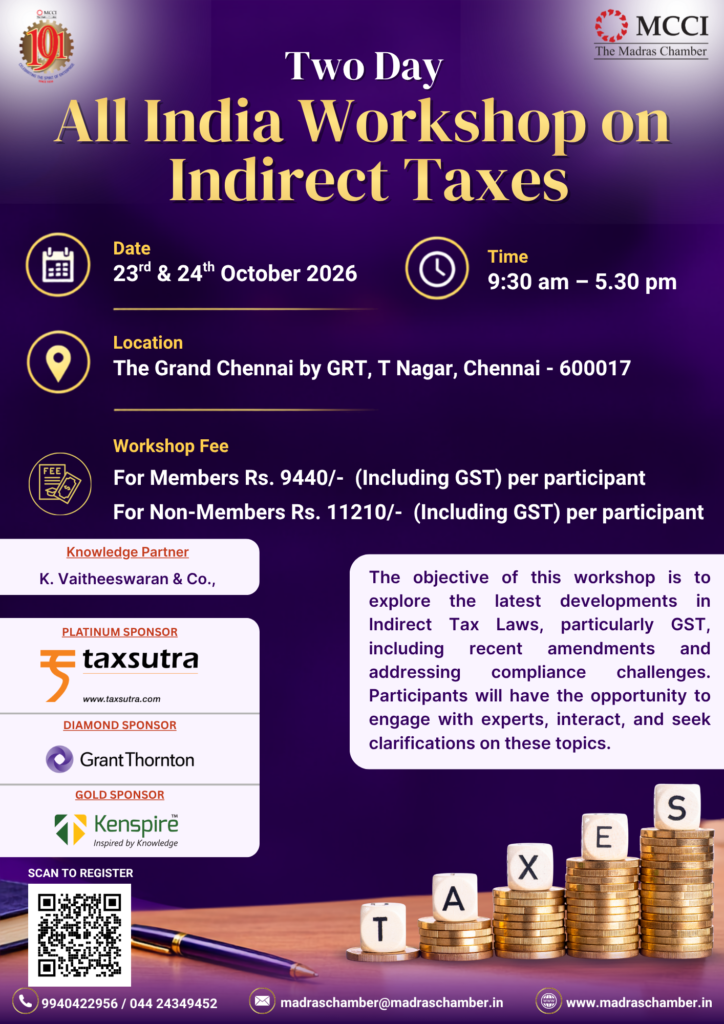 Two Day All India Workshop on Indirect Taxes
