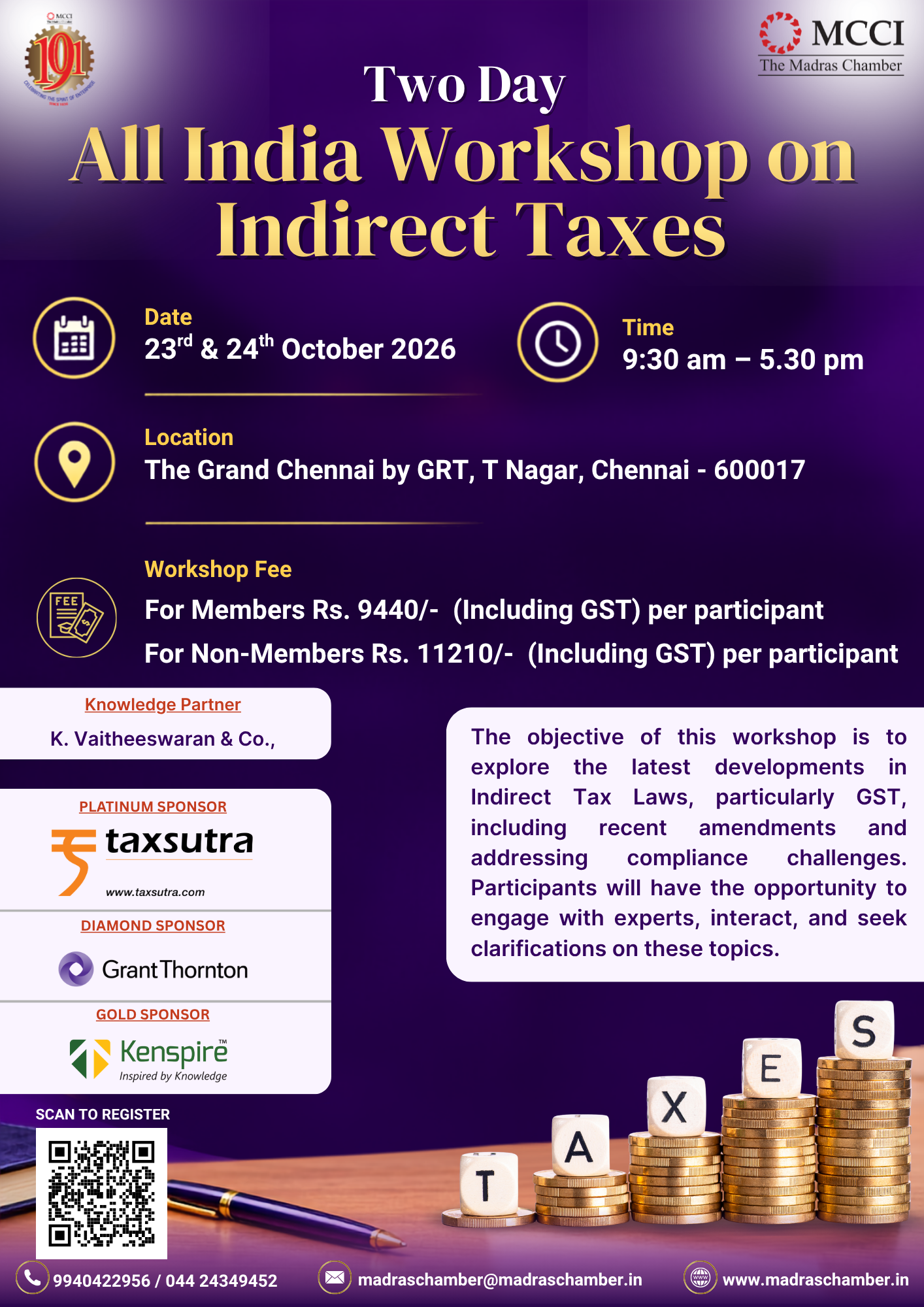 Two Day All India Workshop on Indirect Taxes